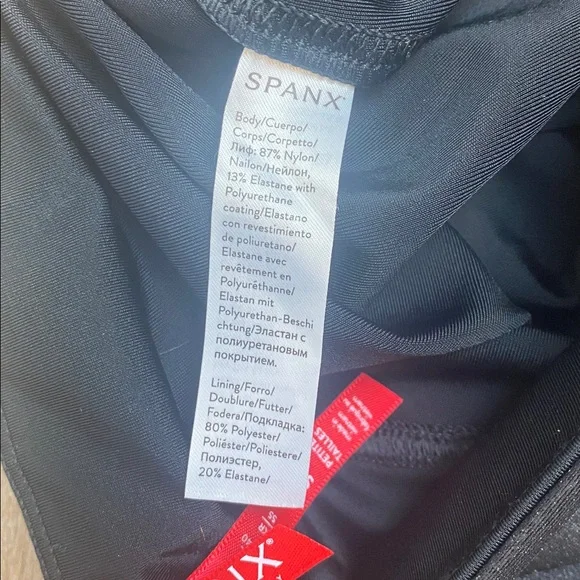 Spanx Faux Leather FLAW Shapewear Black Leggings Size S - Picture 6 of 10